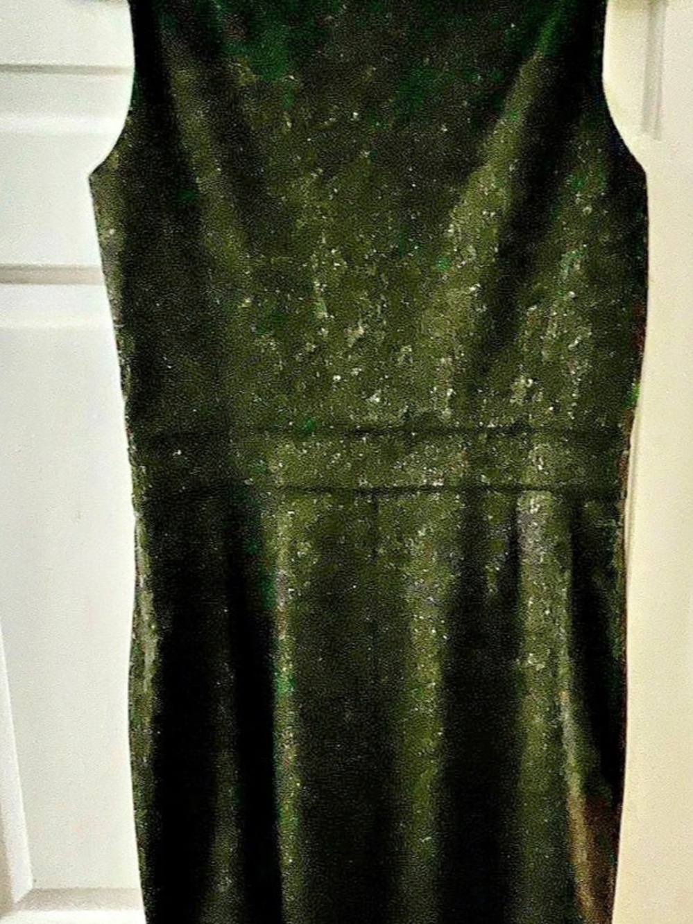 Ann Taylor Wool Midi Dress Dark Gray Size 10 Like New